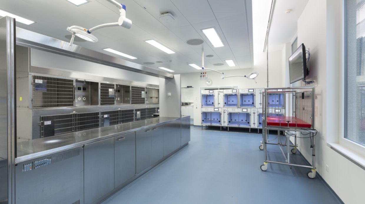 UTZ_IPS_nachUmbau Raumaufnahmen der neu umgebauten Intensivstation der Kleintierklinik am Universitären Tierspital der Vetsuisse-Fakultät der Universität Zürich